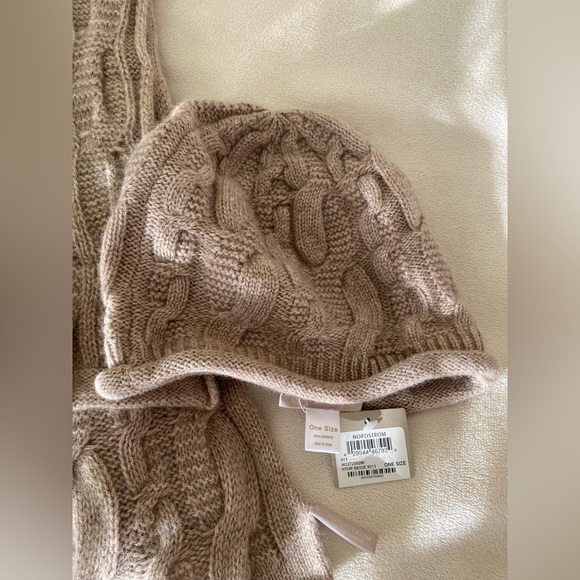 Nordstrom 100% cashmere scarf and hat set - Picture 2 of 5